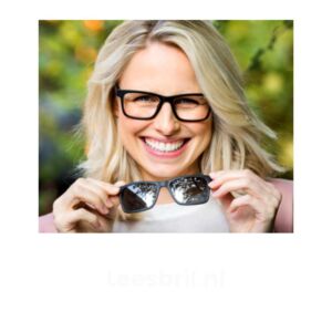 Clip-on zonneleesbril