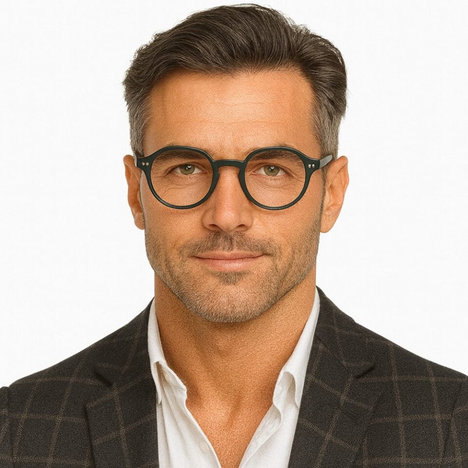 Acetaat Heren Leesbril Supergreen